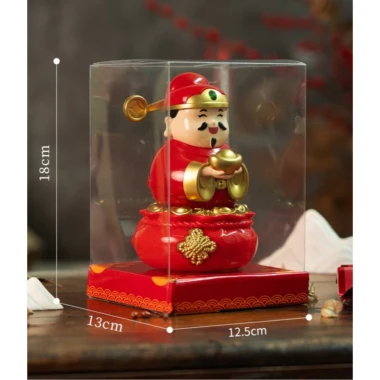 Ông Thần Tài Cầm Thỏi Vàng Lắc Lư Pin Mặt Trời - Giảm 23% còn 125000đ 2