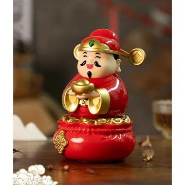 Ông Thần Tài Cầm Thỏi Vàng Lắc Lư Pin Mặt Trời - Giảm 23% còn 125000đ 4