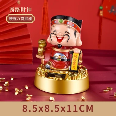 Ông Thần Tài Cầm Thỏi Vàng Lắc Lư Pin Mặt Trời - Giảm 23% còn 125000đ 8