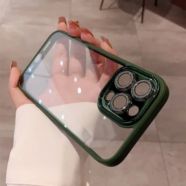 Ốp Điện Thoại iPhone 14 pro max Màu tím ốp lưng iphone 14 13 12 11 promax Thấu kính bảo vệ case iphone 14 plus Phòng bảo vệ bóng loáng cao cấp 5