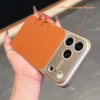 Ốp lưng doanh nhân da sang trọng iPhone 17 Pro Max - Chống sốc, cửa sổ lớn, giá chỉ 79k!