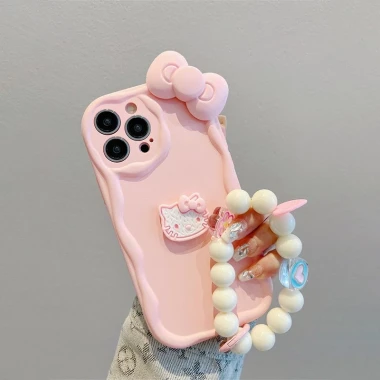 Ốp lưng iphone cạnh sóng nổi Mèo nơ hồng dễ thương dành cho ip 6/7/8/plus/x/xr/xs/11/12/13/14/15/16 pro max xx3.068