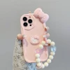 Ốp lưng iphone cạnh sóng nổi Mèo nơ hồng dễ thương dành cho ip 6/7/8/plus/x/xr/xs/11/12/13/14/15/16 pro max xx3.068 4
