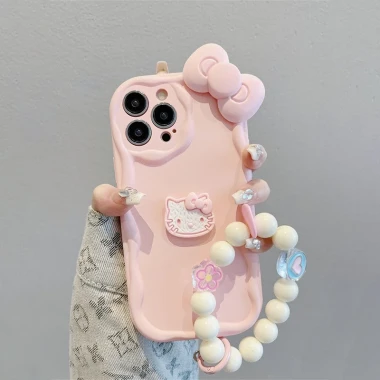 Ốp lưng iphone cạnh sóng nổi Mèo nơ hồng dễ thương dành cho ip 6/7/8/plus/x/xr/xs/11/12/13/14/15/16 pro max xx3.068