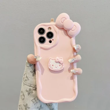 Ốp lưng iphone cạnh sóng nổi Mèo nơ hồng dễ thương dành cho ip 6/7/8/plus/x/xr/xs/11/12/13/14/15/16 pro max xx3.068