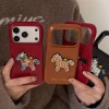 Ốp Lưng iPhone Sang Trọng 3D Kim Cương Ngựa Đỏ Da PU Chống Sốc Nữ Tính - Giảm 32K