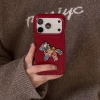Ốp Lưng iPhone Sang Trọng 3D Kim Cương Ngựa Đỏ Da PU Chống Sốc Nữ Tính - Giảm 32K 2