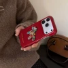 Ốp Lưng iPhone Sang Trọng 3D Kim Cương Ngựa Đỏ Da PU Chống Sốc Nữ Tính - Giảm 32K 3