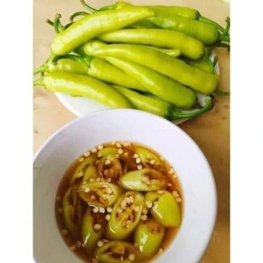 Ớt Xanh Huế Chính Gốc 1kg - Thơm Cay Giòn, Đặc Sản Huế, Giá Chỉ 45k 7 Ớt Xanh Huế Chính Gốc 1kg - Thơm Cay Giòn, Đặc Sản Huế, Giá Chỉ 45k 7