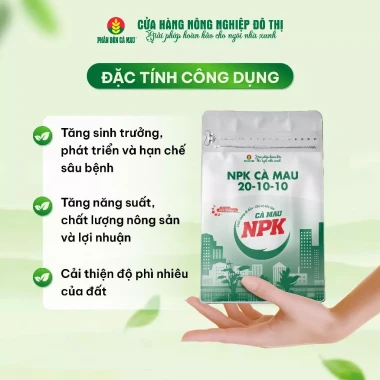 Phân bón NPK Cà Mau 20-10-10 đa dụng - Giá rẻ 28000đ, Tăng trưởng vượt trội 4 Phân bón NPK Cà Mau 20-10-10 đa dụng - Giá rẻ 28000đ, Tăng trưởng vượt trội 4