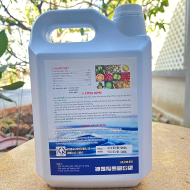 Phân đạm cá hồi, rong biển hữu cơ (Can 5L) bổ sung Humic và Amino acid giúp kích rễ, phục hồi sinh trưởng cây trồng 2 Phân đạm cá hồi, rong biển hữu cơ (Can 5L) bổ sung Humic và Amino acid giúp kích rễ, phục hồi sinh trưởng cây trồng 2