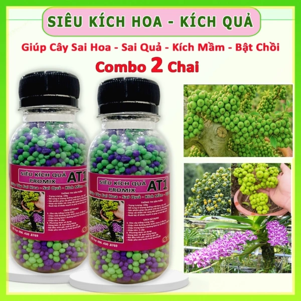 Hình ảnh sản phẩm Phân dinh dưỡng Promix 200g - Ra sai hoa, sai quả, lá xanh, rễ cành mạnh, 40.000₫