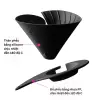 Phễu pha cà phê camping Hario V60 Zebrang Flat Dripper silicone giá rẻ 525k 4
