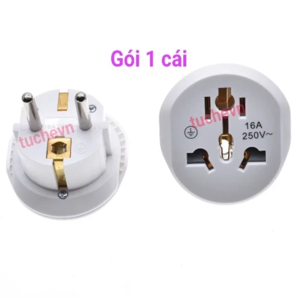 Cách chọn phích cắm chuyển đổi 2‑3 chấu sang 2 chân tròn chuẩn Châu Âu cho gia đình