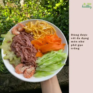 Phở gạo lứt đỏ hữu cơ giảm cân 500g - Bếp healthy Hà Nội - Món ăn sạch chỉ 31000đ 4