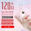 Pin dự phòng mini 20.000mAh sạc nhanh 120W PD 20W, gọn nhẹ, kèm 2 dây sạc - 480k