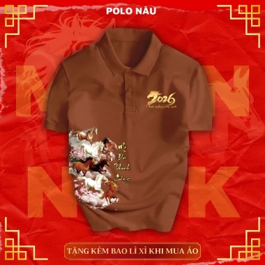 Polo Tết MDTC Đa Phong Cách Cá Tính Thoải Mái - Giảm 23.060đ Còn 115.300đ, Mua 1 Tặng 2 Bao Lì Lì