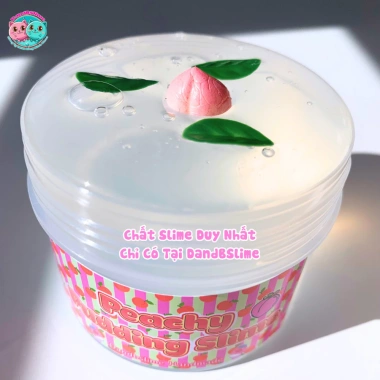 Pudding Slime Trái Đào Trong Suốt Như Nước - Nhờn, Thơm Dẻo, An Toàn Việt Nam