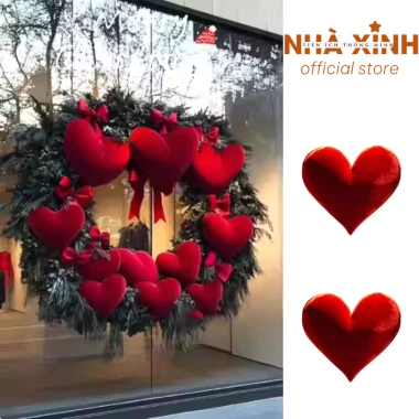 Quả Châu Tim Nhung Noel Giáng Sinh Trang Trí Tiệc Cưới Cửa Hàng - Giảm 20% Còn 36k 2 Quả Châu Tim Nhung Noel Giáng Sinh Trang Trí Tiệc Cưới Cửa Hàng - Giảm 20% Còn 36k 2