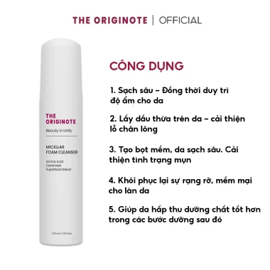 Quà Tết Combo 5IN1 The Originote - Chăm sóc da, giảm mụn, sáng da, dưỡng ẩm, chỉ 320k