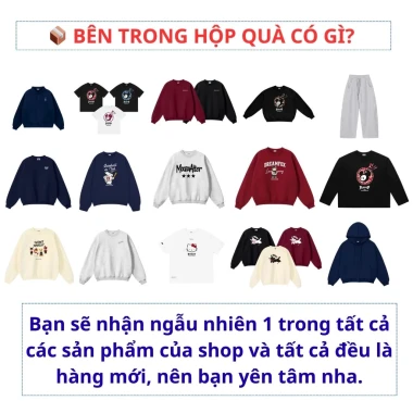 Quà Tết Hộp Bí Ẩn - Áo Thun, Sweater Nỉ Lông Cáo, Hoodie, Quần Nỉ Giá 189.000