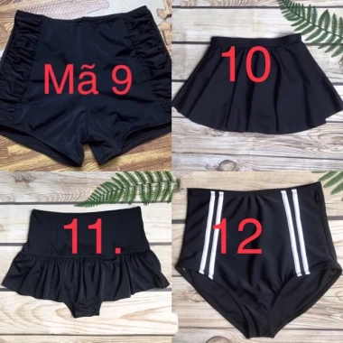 Quần Bơi Bikini Nữ Cạp Cao Màu Đen Siêu Co Giản - Mẫu 1-13 Giá Rẻ 81600Đ 2