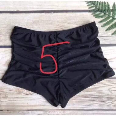 Quần Bơi Bikini Nữ Cạp Cao Màu Đen Siêu Co Giản - Mẫu 1-13 Giá Rẻ 81600Đ 15