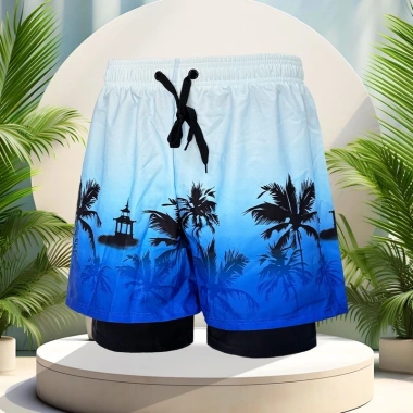 Quần bơi nam 2 lớp cao cấp HZ - Đa năng bơi, gym, chạy, tennis, bóng rổ chỉ 139k 6