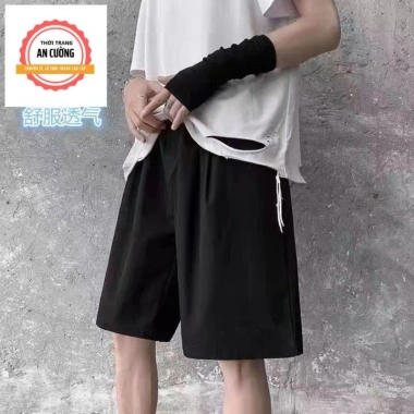 Quần đùi nam vải gió mát, co giãn nhẹ, thời trang thể thao - Giá 41.500 VNĐ 3