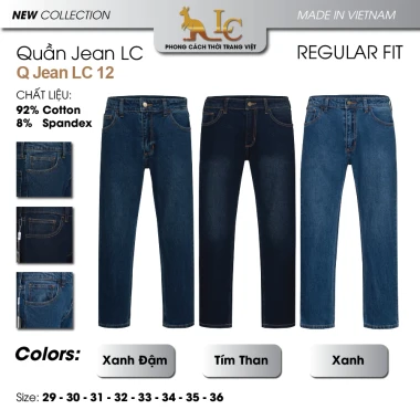 Quần Jeans Nam Ống Đứng Co Giãn Cao Cấp Giá Shock 259k - LC Chất Lượng Cao Không Xù Lông 3