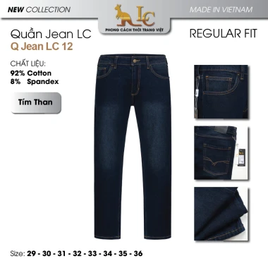 Quần Jeans Nam Ống Đứng Co Giãn Cao Cấp Giá Shock 259k - LC Chất Lượng Cao Không Xù Lông 4