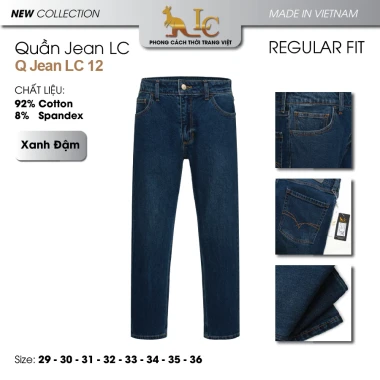 Quần Jeans Nam Ống Đứng Co Giãn Cao Cấp Giá Shock 259k - LC Chất Lượng Cao Không Xù Lông 5