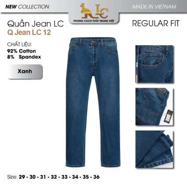Quần Jeans Nam Ống Đứng Co Giãn Cao Cấp Giá Shock 259k - LC Chất Lượng Cao Không Xù Lông 6
