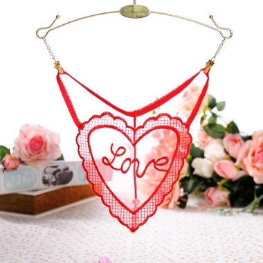 Quần Lót Thông Nữ Gợi Cảm Màu Trơn Trăng Mật Chữ G Trái Tim - Giảm giá 48.600