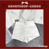 Quần Short Bò Jeans Nữ Trắng Co Giãn Lưng Cạp Cao Siêu Hách Đáng Giá 67.620 VND