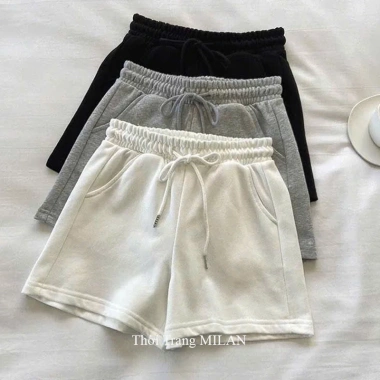 Quần Short Đi Biển Nữ Vải Mềm Cạp Chun Co Giãn Có Túi Dáng Quần Đùi Nữ Mặc Mùa Hè Màu Đen Hồng Trắng Ở Nhà Thể Thao Gym Quần Short Đi Biển Nữ Vải Mềm Cạp Chun Co Giãn Có Túi Dáng Quần Đùi Nữ Mặc Mùa Hè Màu Đen Hồng Trắng Ở Nhà Thể Thao Gym