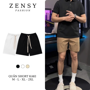 Quần short nam kaki co giãn nhẹ, dáng trên gối trẻ trung, thoải mái, năng động, giá 73.998đ