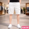 Quần short nam kaki đen trơn cao cấp, túi hộp lửng, quần sóc lưng thun HAVADO M5 - 199k 3
