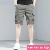 Quần short nam kaki đen trơn cao cấp, túi hộp lửng, quần sóc lưng thun HAVADO M5 - 199k 5