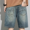 Quần short nam retro denim mùa hè - dáng thẳng, size lớn, phong cách dạo phố 2