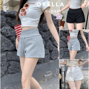 Quần short nữ basic nỉ cạp cao ôm eo đa màu Okélla - Giá sale 89.000đ Quần short nữ basic nỉ cạp cao ôm eo đa màu Okélla - Giá sale 89.000đ