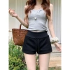 Quần short nữ basic nỉ cạp cao ôm eo đa màu Okélla - Giá sale 89.000đ 6
