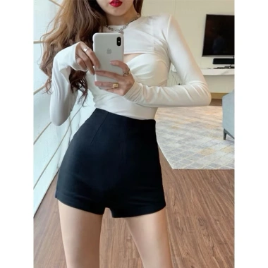 Quần short nữ idol lưng cao, khóa sau ôm đùi, chất vải Umì Hàn, cạp cao, nhảy dance 45k 4 Quần short nữ idol lưng cao, khóa sau ôm đùi, chất vải Umì Hàn, cạp cao, nhảy dance 45k 4