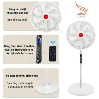 Quạt Cây Đứng Điều Khiển Từ Xa Góc Xoay 120 Độ Giá Rẻ Chỉ 240k 4
