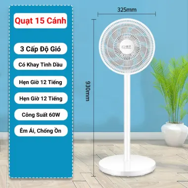 Quạt Cây Đứng Điều Khiển Từ Xa Góc Xoay 120 Độ Giá Rẻ Chỉ 240k 13