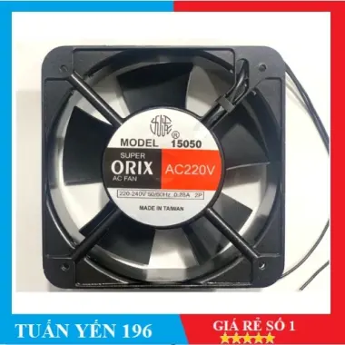 Quạt hút gió SUPER ORIX 15x15 vuông 220V tem cam giá rẻ chỉ 198000đ 2