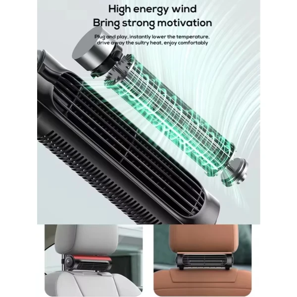 Hình ảnh sản phẩm Quạt Ô Tô Xiaomi CF02 Quạt Xe Di Động Gió Mạnh USB Chạy Bằng Xe Ô Tô Quạt Làm Mát Cho Xe SUV RV Xe Tải Trang Trí Nội Thất Quạt