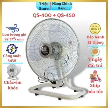 Quạt sàn chân quỳ ĐIỆN CƠ 91 QS400/QS450 - Mát Êm, Giá Tốt 545k, BH 12 Tháng 2
