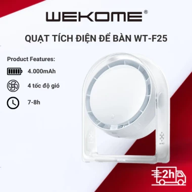 Quạt tích điện Y-F04 6400mAh dùng 32 tiếng, thiết kế kẹp tiện lợi - Giá chỉ 295k 16