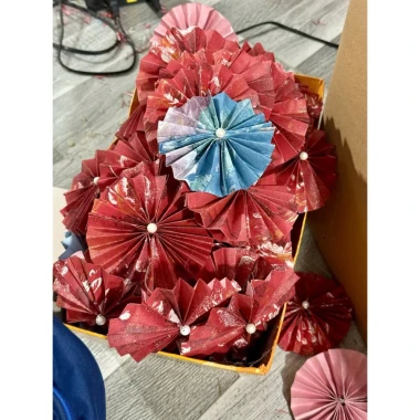 Quạt Tròn Giấy Gấm Hoa Decor - Giảm 910đ, Giá Cực Sốc 3500đ, Trang Trí Tết, Trung Thu & Quà Tặng 9 Quạt Tròn Giấy Gấm Hoa Decor - Giảm 910đ, Giá Cực Sốc 3500đ, Trang Trí Tết, Trung Thu & Quà Tặng 9
